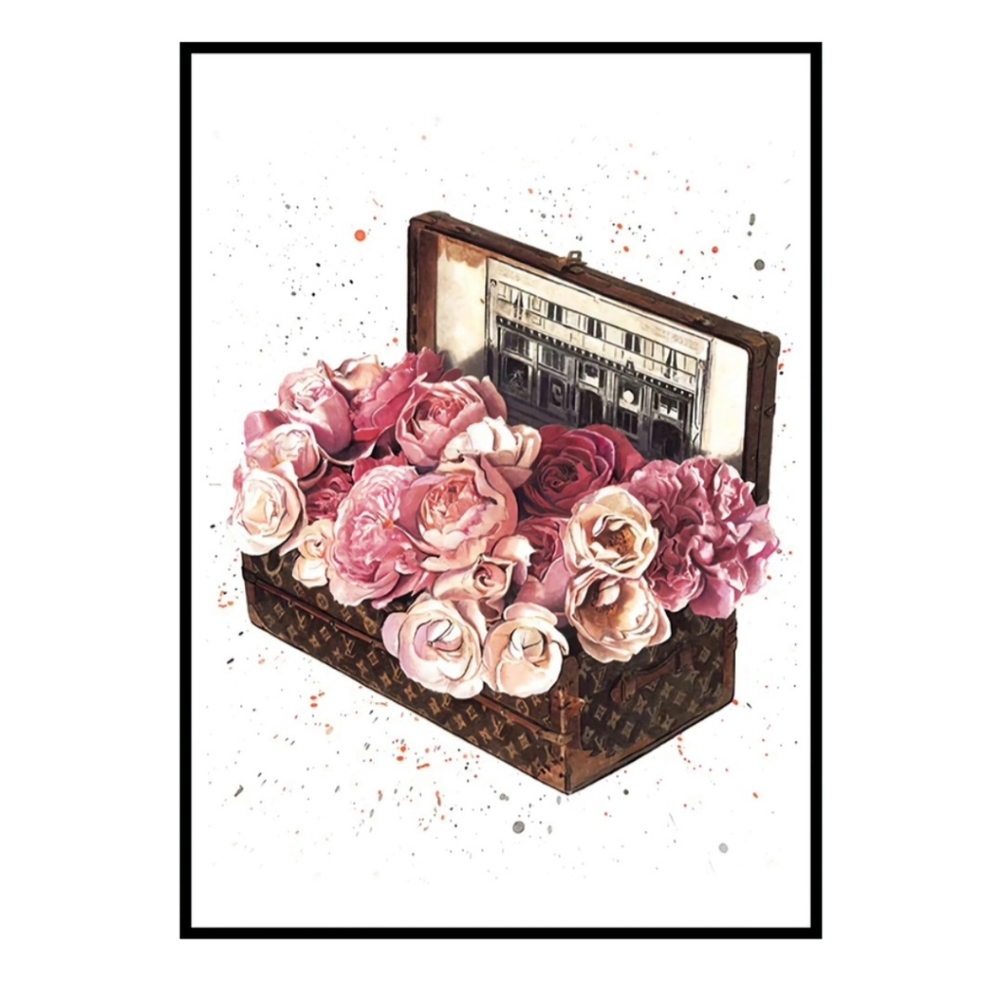 Louis Vuitton 8 1/2"x11" Framed Wall Art - Picture 1 of 1